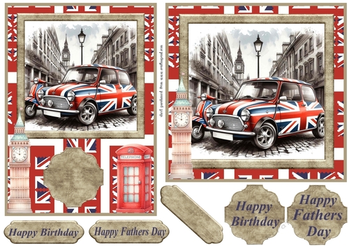6x6 and 7x5 aprox Mini and scooter card fronts 13