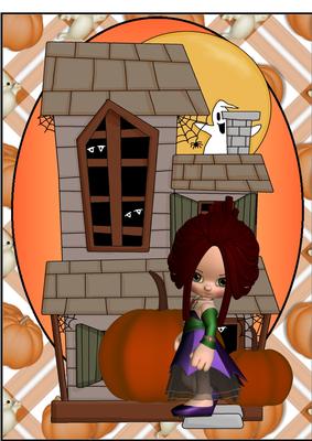 Halloween Little Witch Topper 1