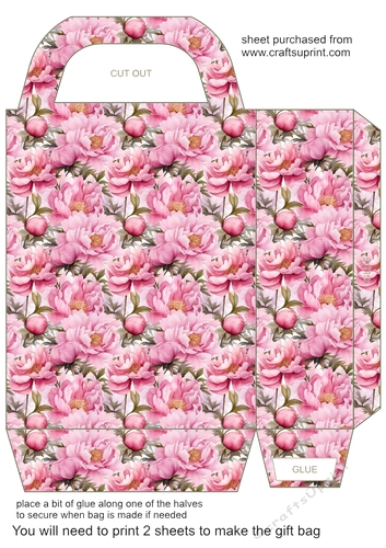 Peonies gift bag 1