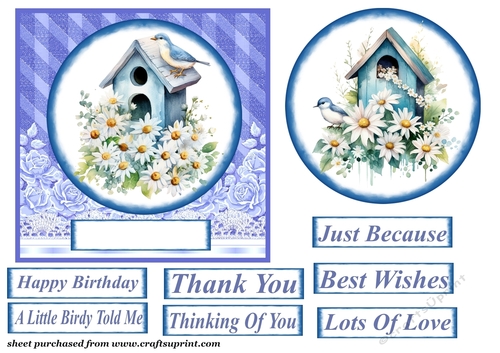 Blue bird card front 2
