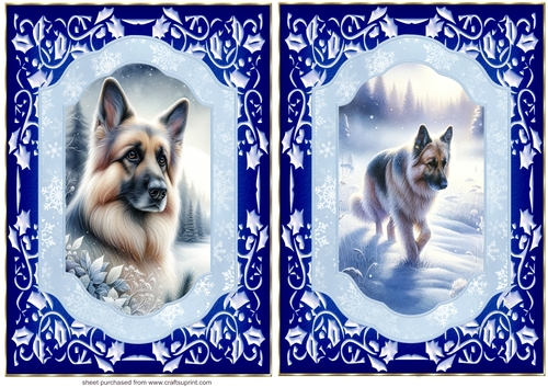 2 Blue winter GSD card fronts 3