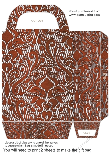 Lace effect gift bag 3