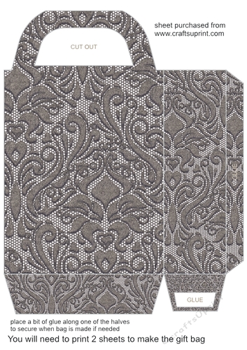 Lace effect gift bag 4