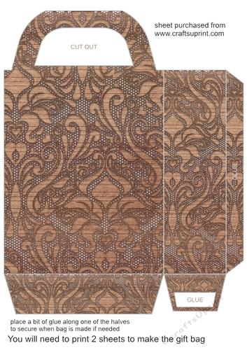 Lace effect gift bag 7