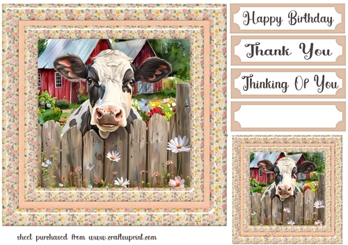 By the fence card front 1