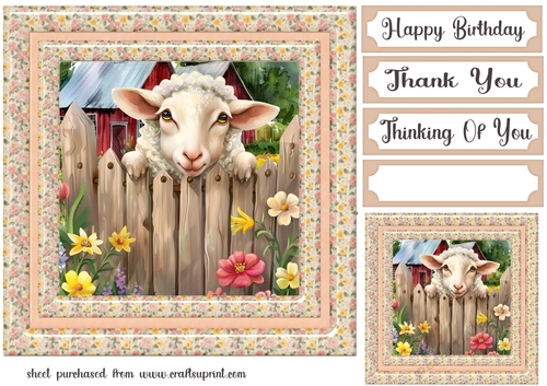 By the fence card front 14