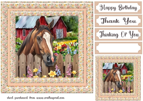 By the fence card front 16