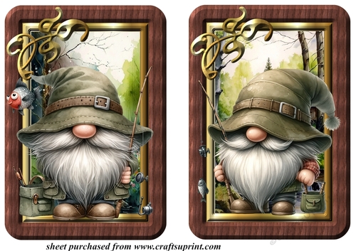 2 Fishing gnome toppers 3