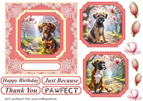 Magnolia pup card front 9