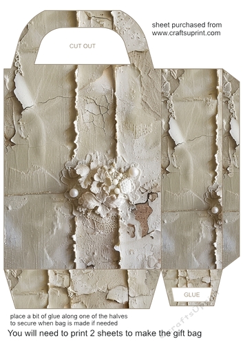 Leather and lace gift bag 5