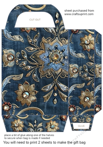 Western denim gift bag 7
