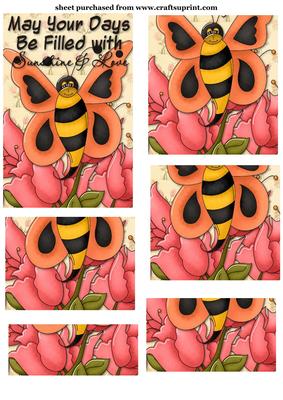 Butter Bee Floral Topper 3
