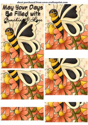 Butter Bee Floral Topper 4