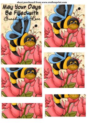 Butter Bee Floral Topper 5