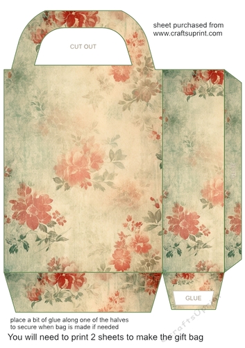 Christmas floral gift bag (n) 13