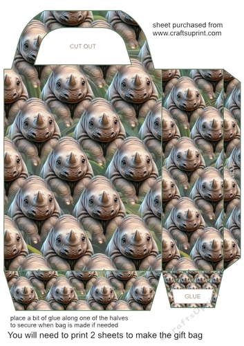 Wildlife baby gift bag 1