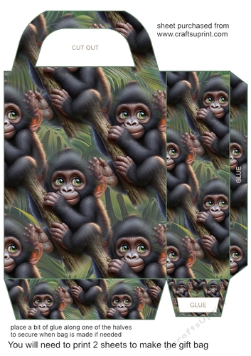Wildlife baby gift bag 9