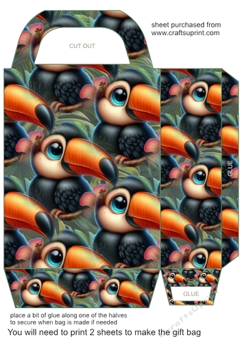 Wildlife baby gift bag 13