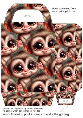 Wildlife baby gift bag 15