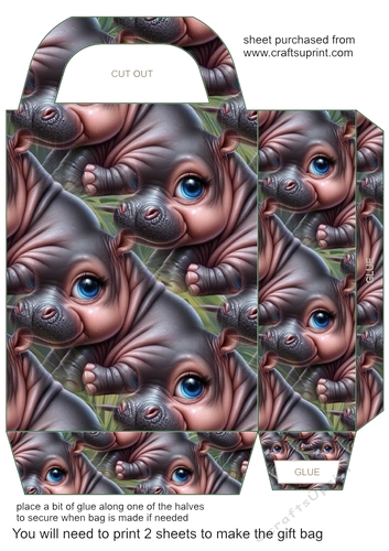 Wildlife baby gift bag 16