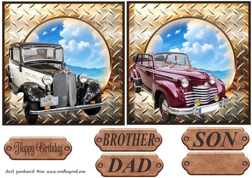 2 Classic car card fronts 3
