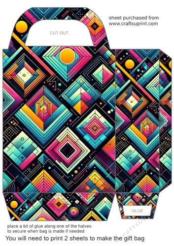 Geometric gift bag 4