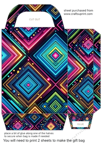 Geometric gift bag 6