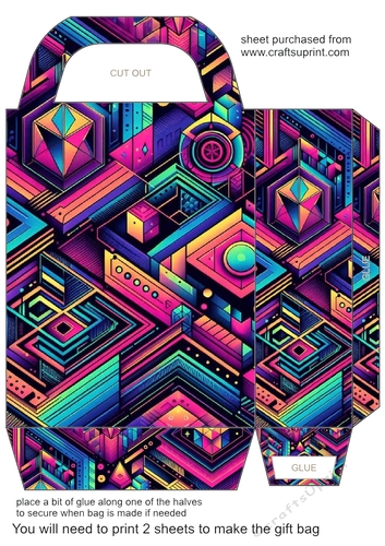 Geometric gift bag 9