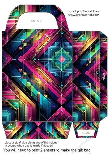 Geometric gift bag 11