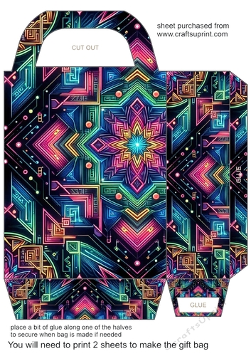 Geometric gift bag 12