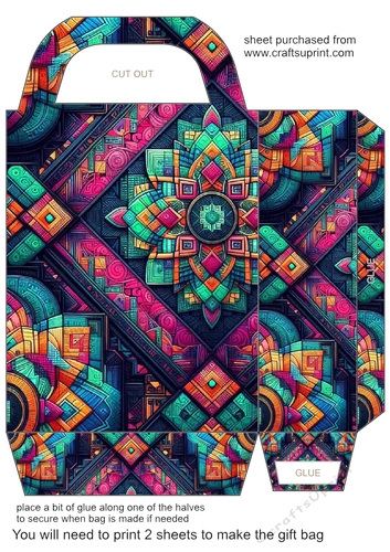 Geometric gift bag 13
