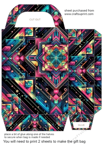 Geometric gift bag 14