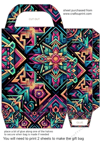Geometric gift bag 15