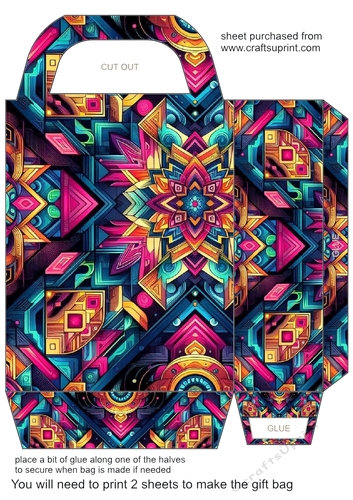 Geometric gift bag 16