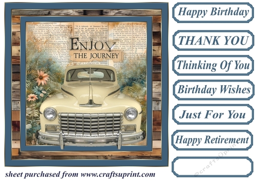 Car Lifes a journey card front 1