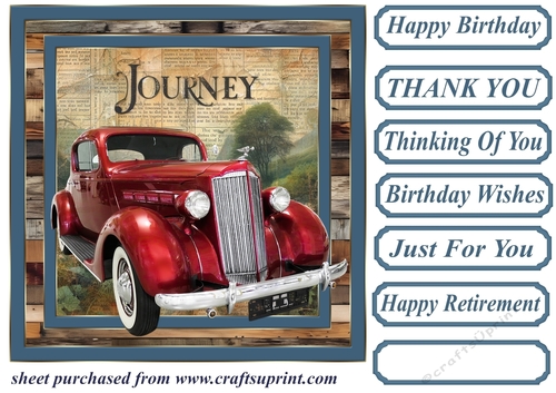 Car Lifes a journey card front 2