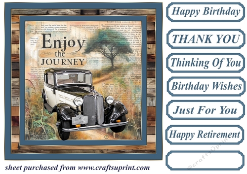 Car Lifes a journey card front 4