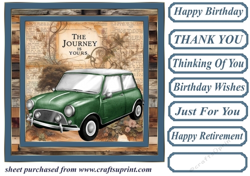 Car Lifes a journey card front 8