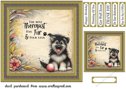 German Shepherd card front 2