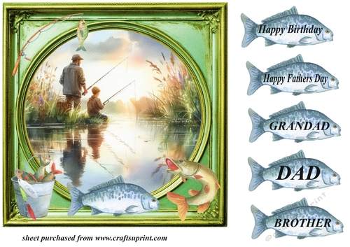 Gone fishing card front (n) 3