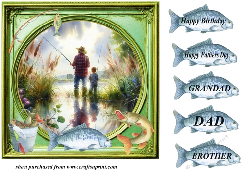 Gone fishing card front (n) 4