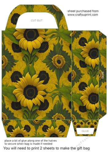 Sunflowers gift bag (n) 1