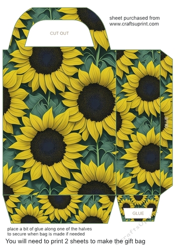 Sunflowers gift bag (n) 3