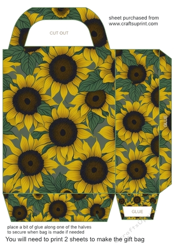 Sunflowers gift bag (n) 4