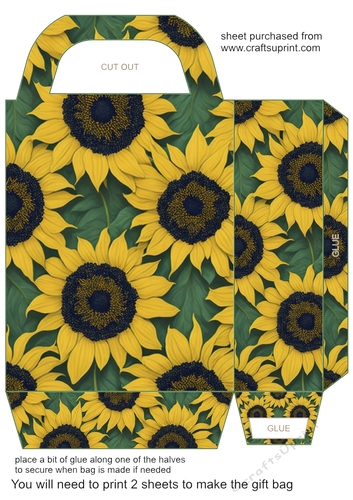 Sunflowers gift bag (n) 6