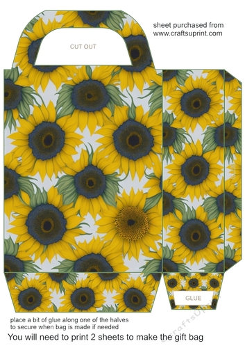 Sunflowers gift bag (n) 7