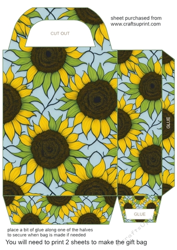 Sunflowers gift bag (n) 9