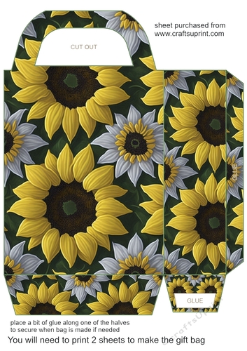 Sunflowers gift bag (n) 11