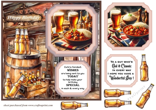 2 Panel Curry and a pint card front 3
