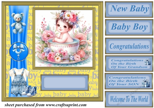 Baby boy card front (n) 3